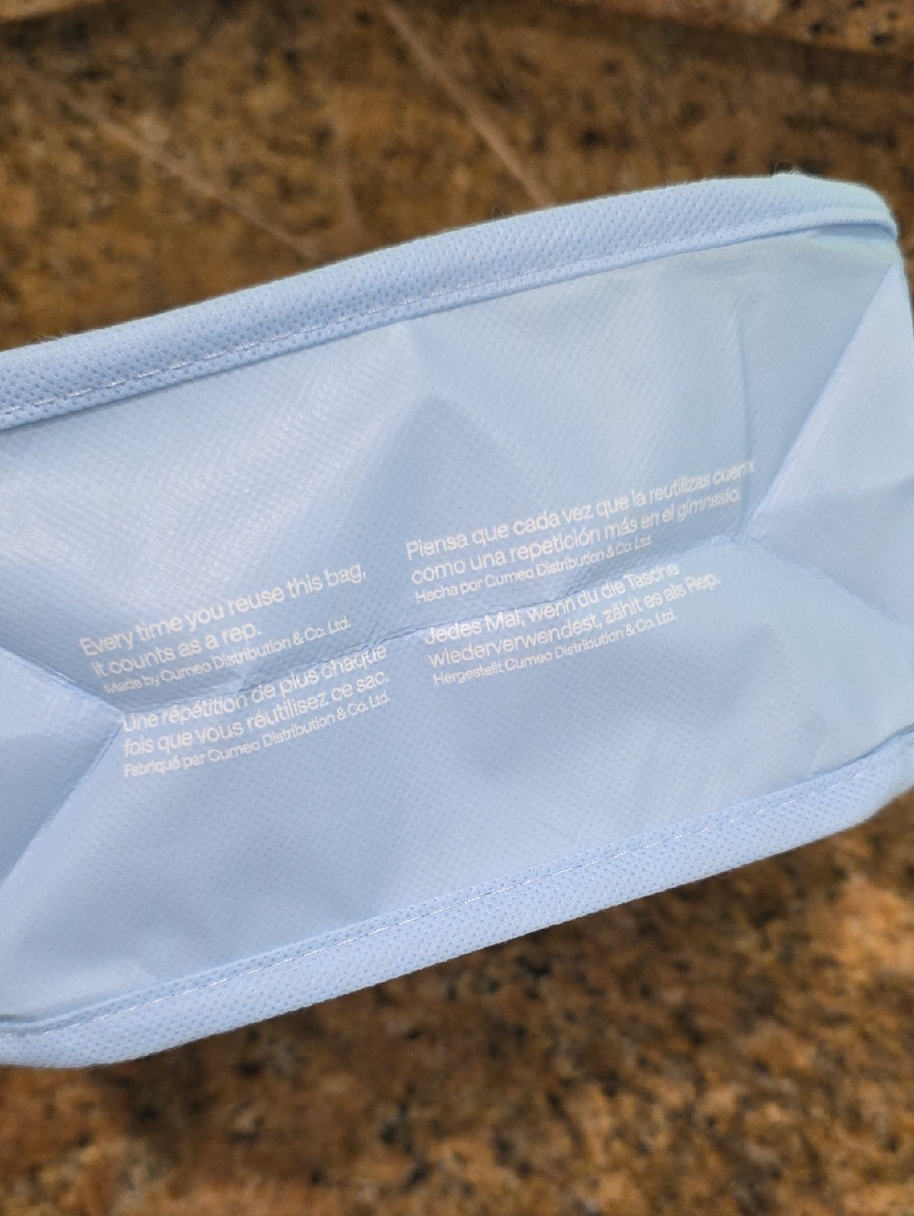 lululemon Blue Shopping Tote - Picture 5 of 5
